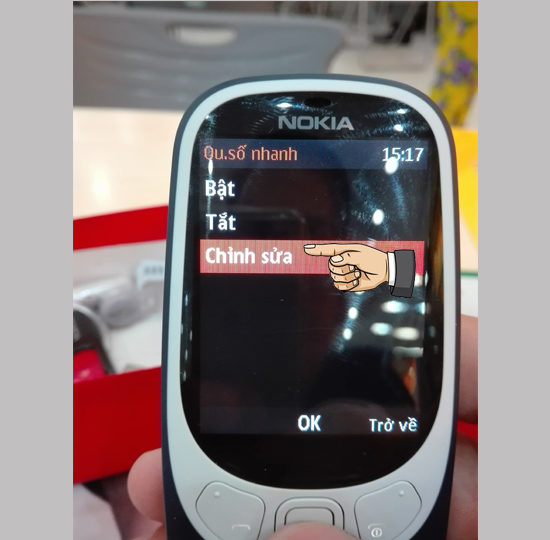 Chọn chỉnh sửa