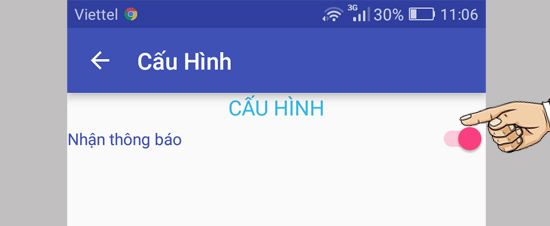 ​Bật cảnh báo những khu vực bị ngập 
