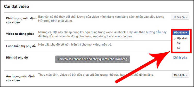 Cách tắt video tự phát trên Facebook bằng điện thoại, máy tính