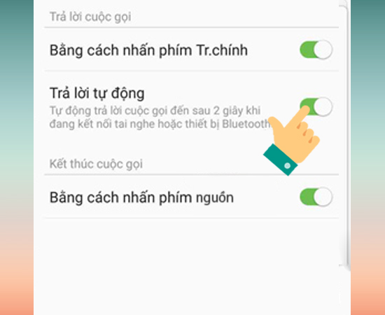 Bật Trả lời tự động