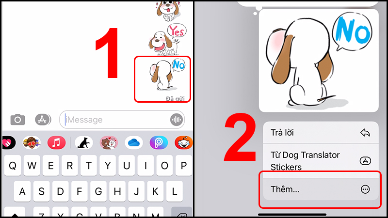 Bấm Thêm để được vào mục xóa tin