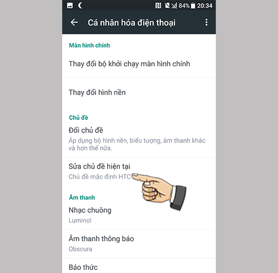 Sửa chủ đề