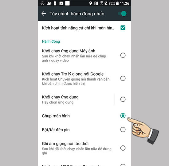 Tùy chỉnh tính năng