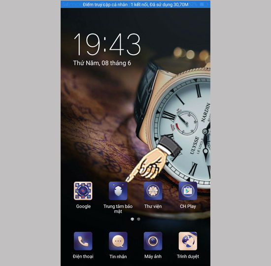 Bước 1: Vào Thư mục bảo mật