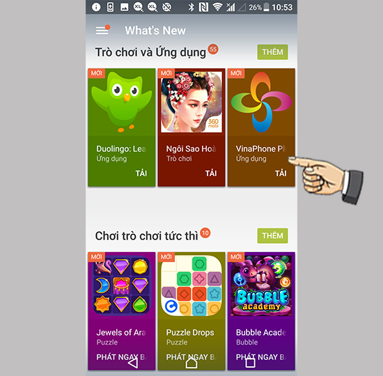 Truy cập kho nội dung phong phú