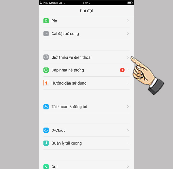 chọn Giới thiệu điện thoại