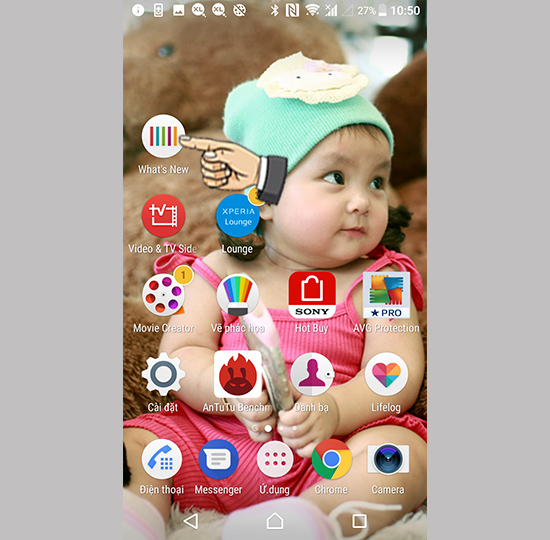Vào ứng dụng