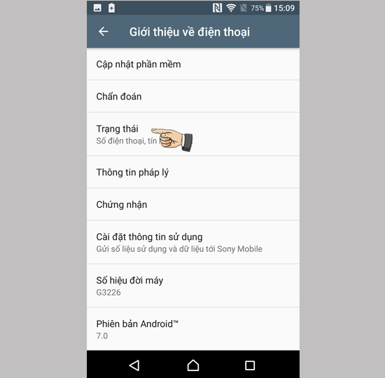 Vào trạng thái
