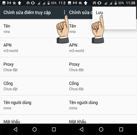 Bước 7: Chọn ... và Lưu