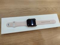 Apple Watch S6 GPS, 44mm Gold Aluminium Case with Pink Sand Sport Band - Regular (M00E3VN/A)