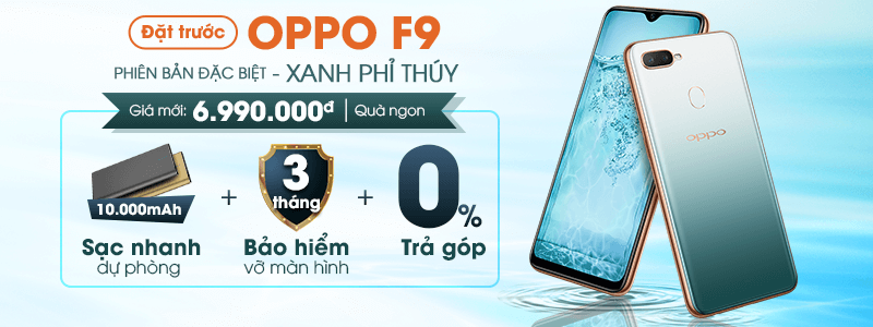 2018 - DE - OPPO F9 Xanh Pre order